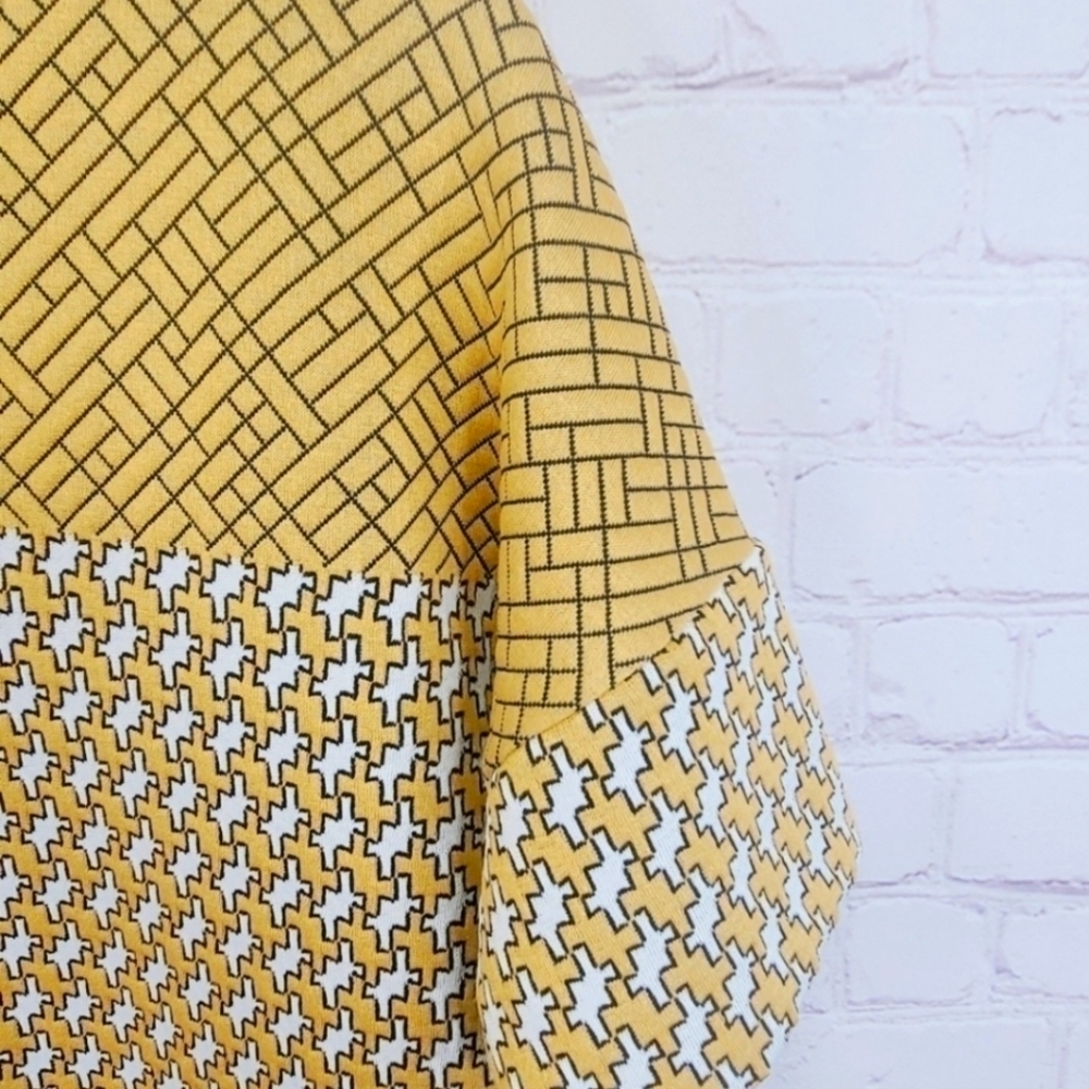 🟡 Zara🟡 NWOT 🍁 Geometric Patterned Tunic🖖 Sz S - Picture 3 of 10